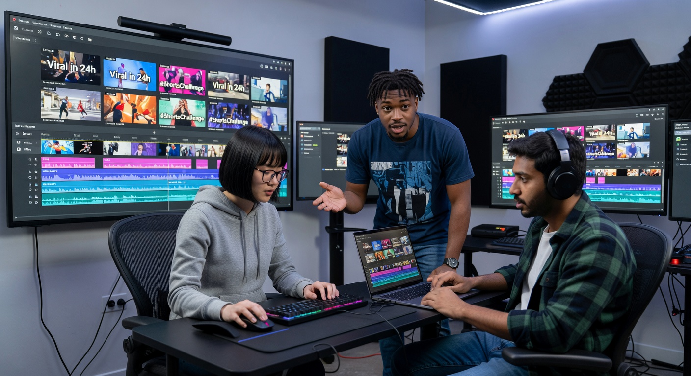 Collaborative video editing at shortformen